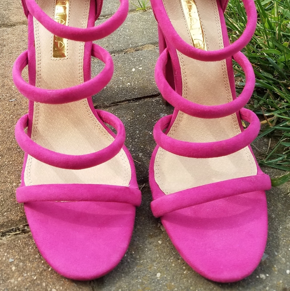 Liliana sandle strap chunky high heel shoe